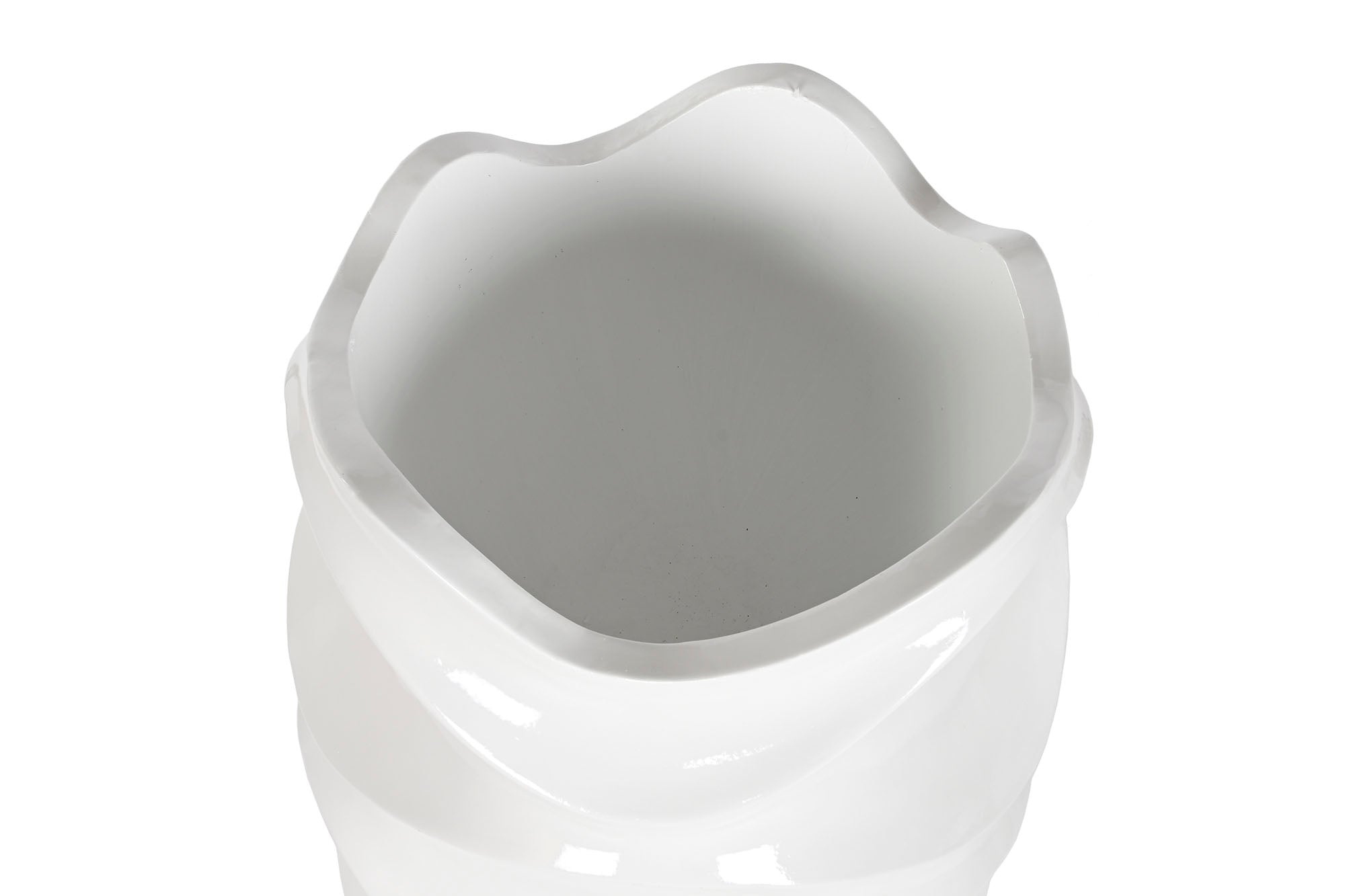 MACETERO FIBRA VIDRIO 44X44X101 ONDAS LACADO - Imagen 1