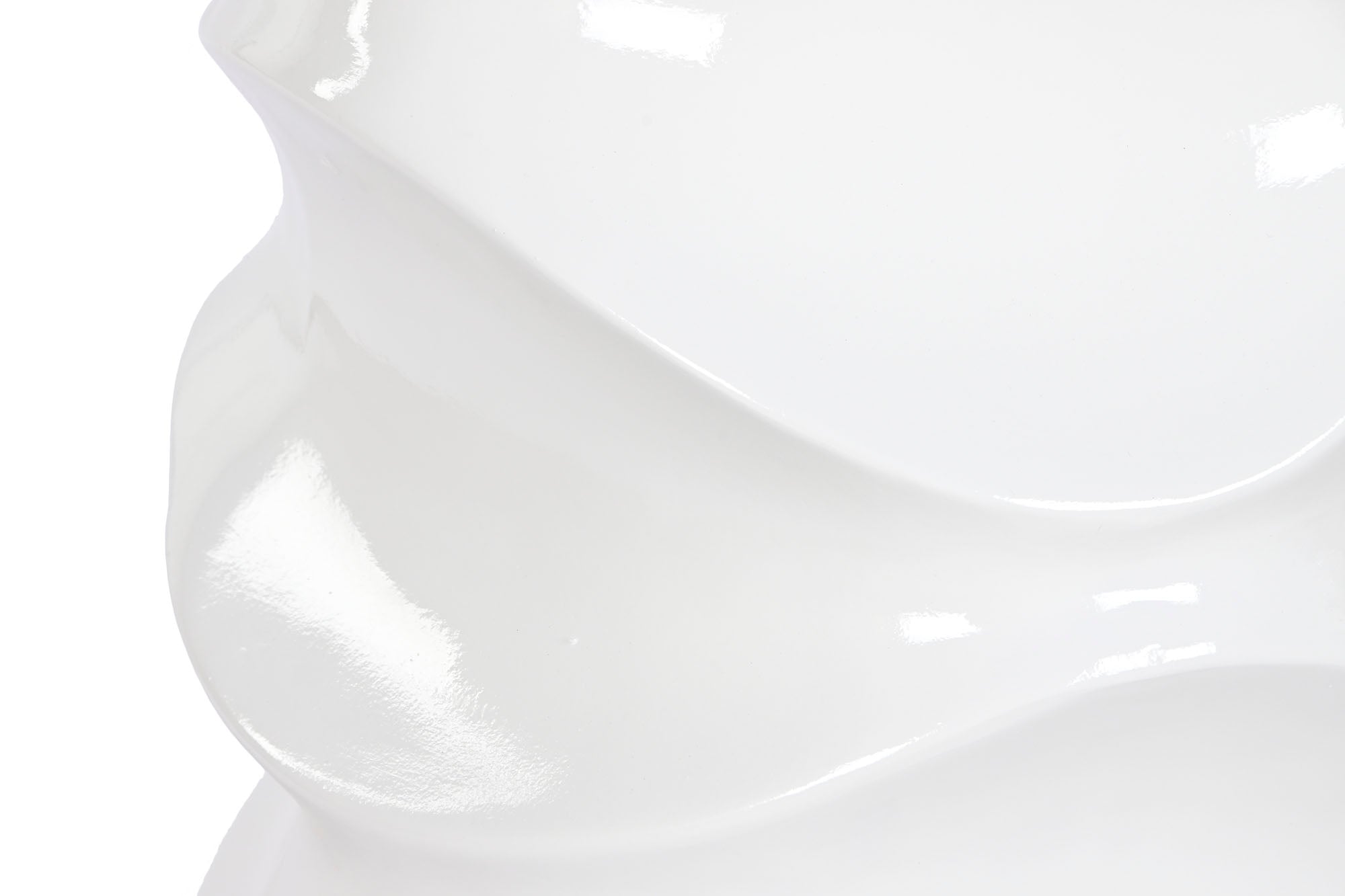 MACETERO FIBRA VIDRIO 38X38X81 ONDAS LACADO BLANCO - Imagen 1