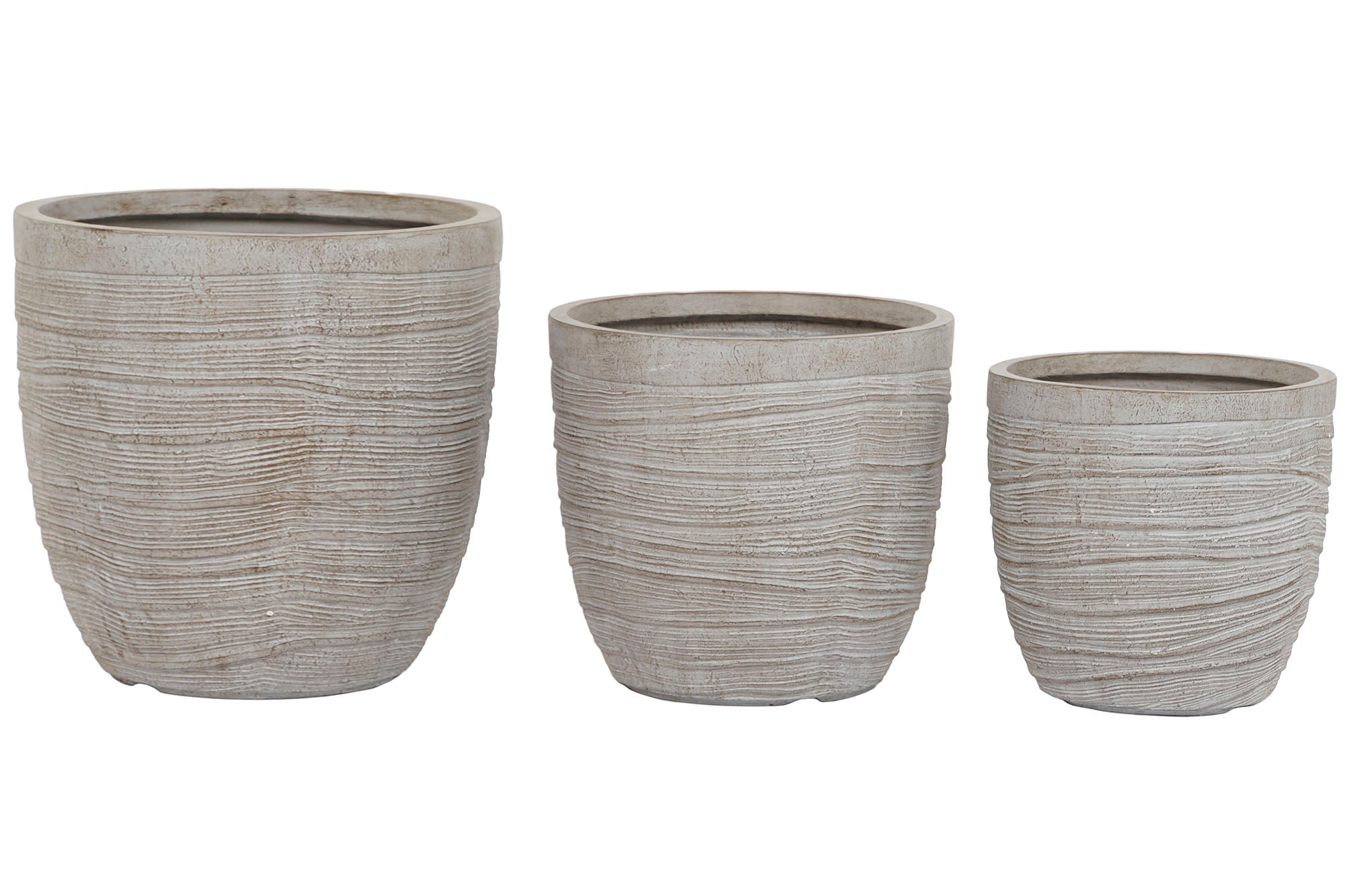 MACETA SET 3 MAGNESIA FIBRA VIDRIO 45X45X43,5 -20ê - Imagen 4