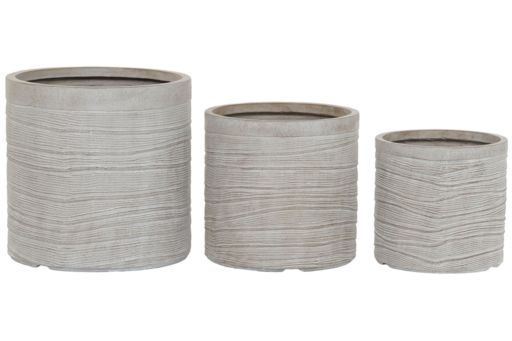 MACETA SET 3 MAGNESIA 44,5X44,5X44 -20ê - Imagen 4