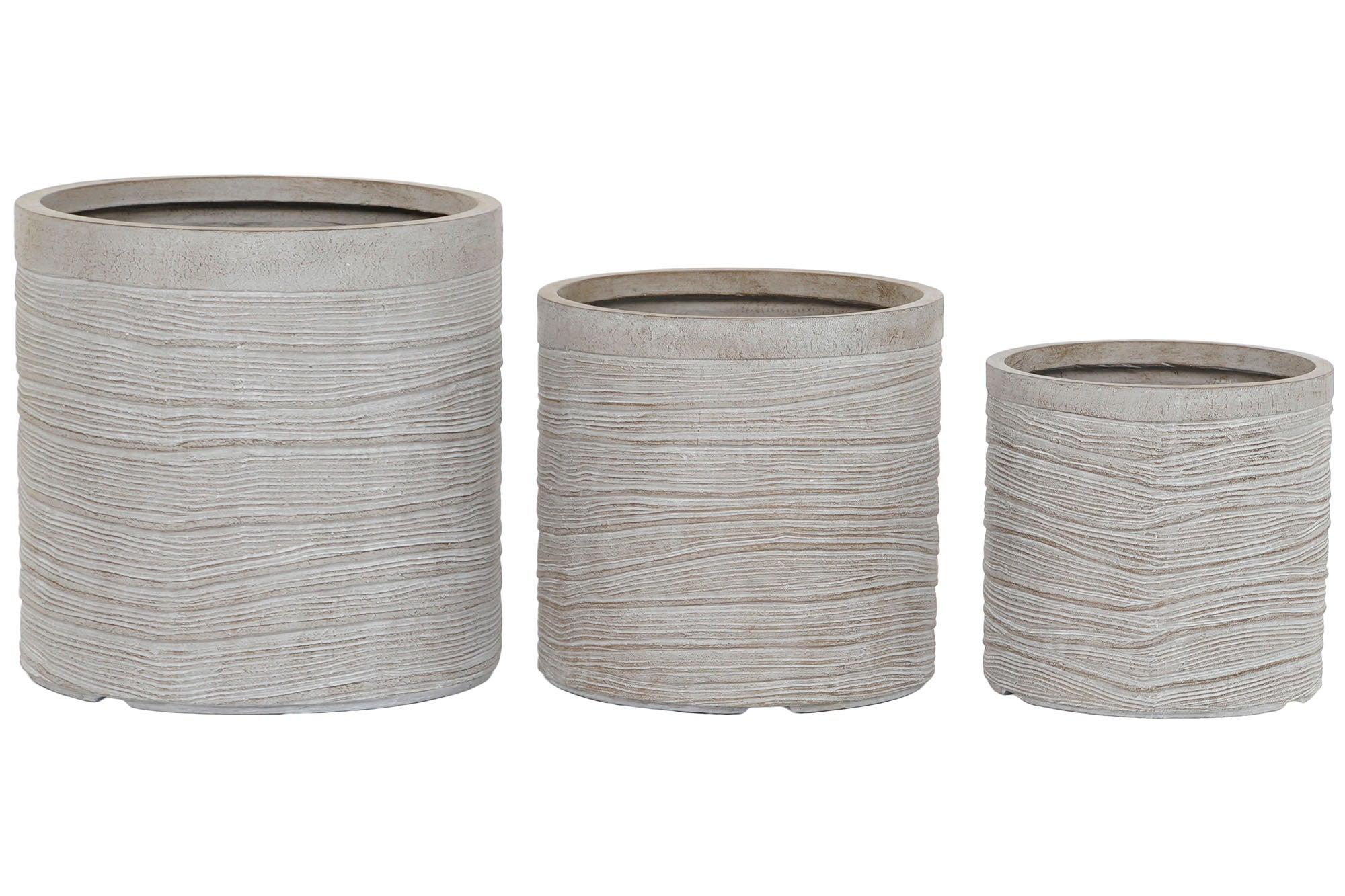 MACETA SET 3 MAGNESIA 44,5X44,5X44 -20ê - Imagen 4