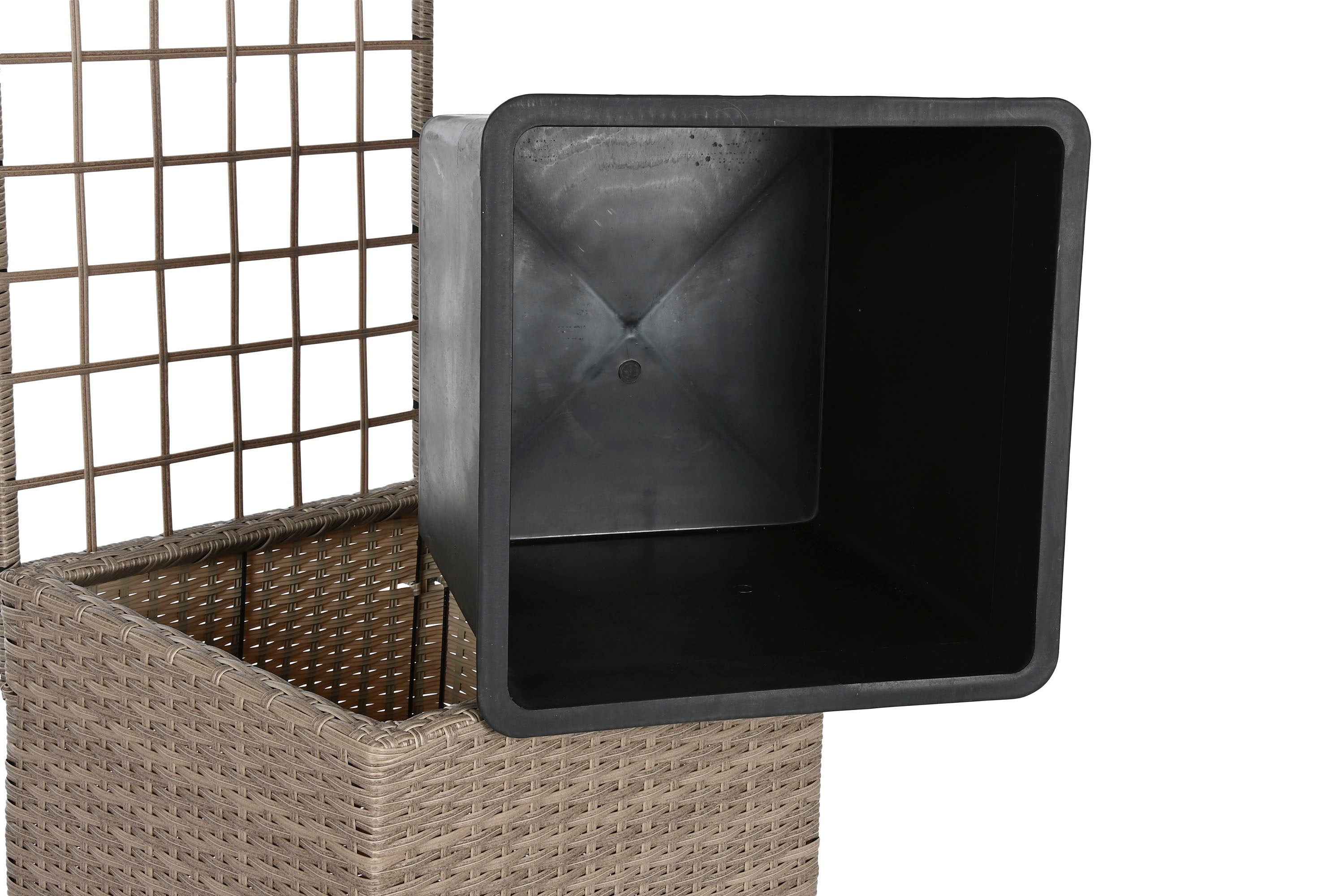 MACETERO RATAN SINTETICO PP 78X48X116 CELOSIA - Imagen 3