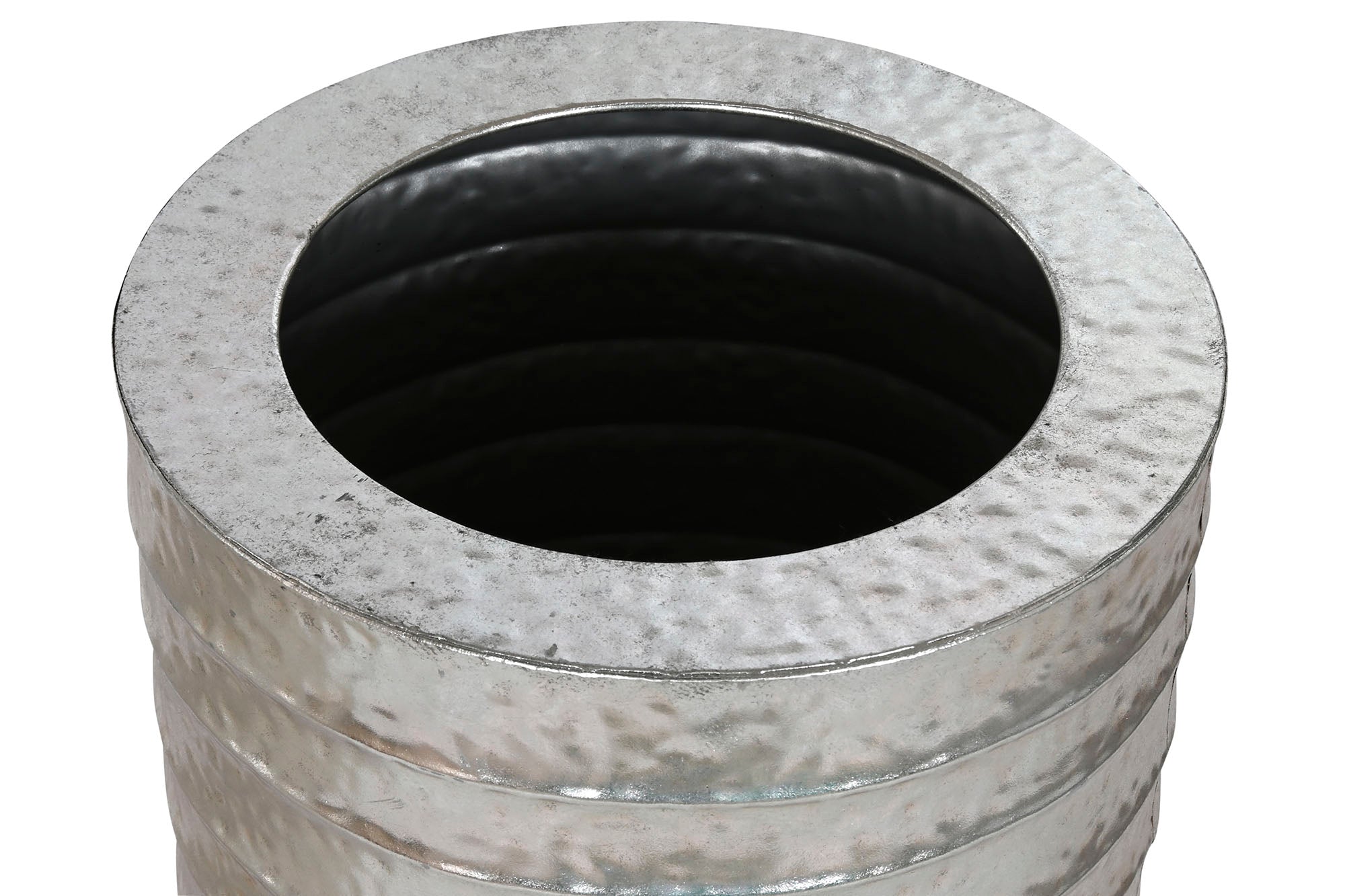 MACETERO SET 2 METAL 51X51X122 PLATEADO - Imagen 3