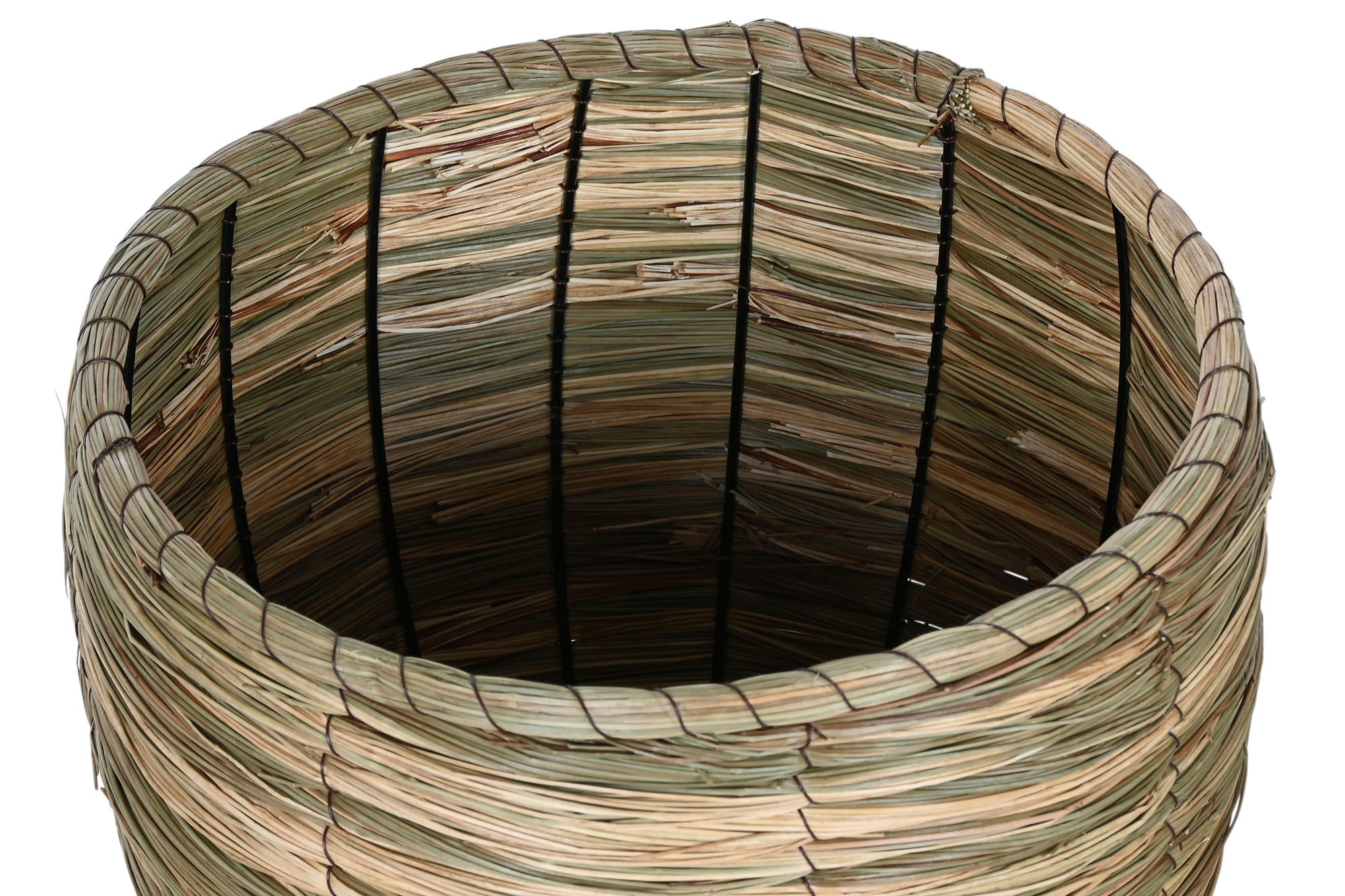 MACETERO SET 3 FIBRA 36X36X31 NATURAL MARRON - Imagen 1