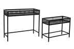 MACETERO SET 2 METAL 70X25X60,5 55X25X45 NEGRO - Imagen 2