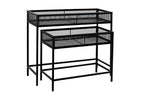 MACETERO SET 2 METAL 70X25X60,5 55X25X45 NEGRO - Imagen 3