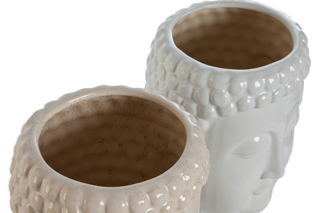 MACETERO CERAMICA 15X15X25 CARA BUDA 2 SURT. - Imagen 2