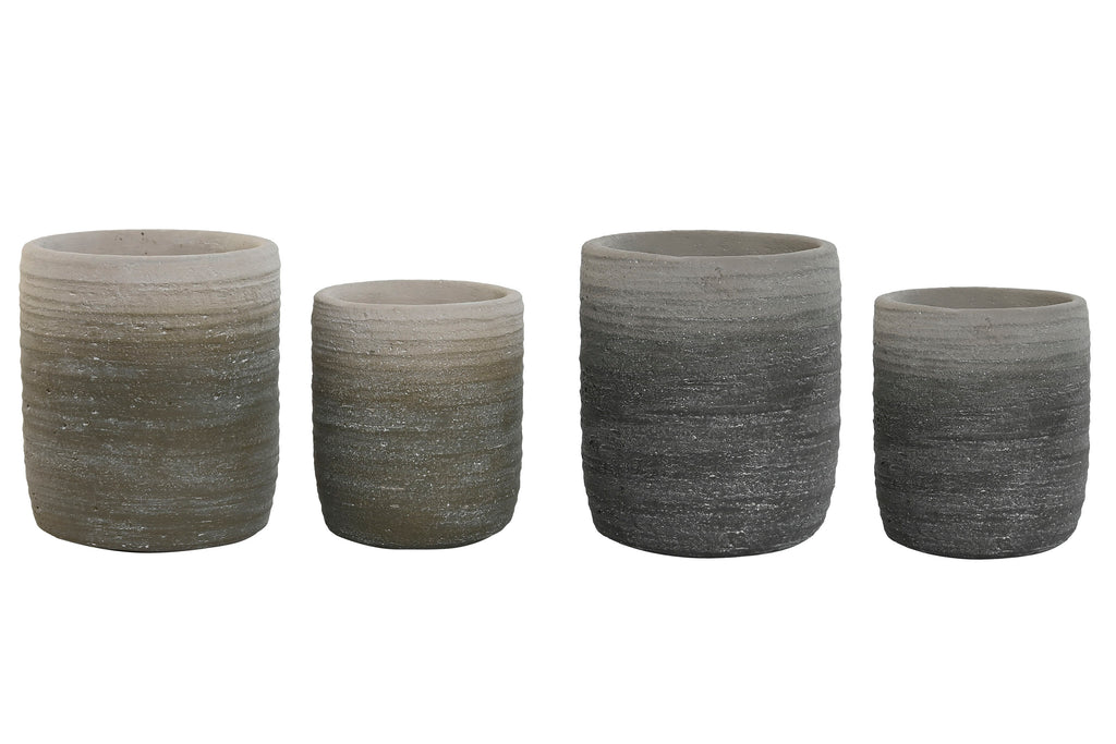 MACETERO SET 2 CEMENTO 17X17X20 DIFUMINADO 2 SURT. - Imagen 2