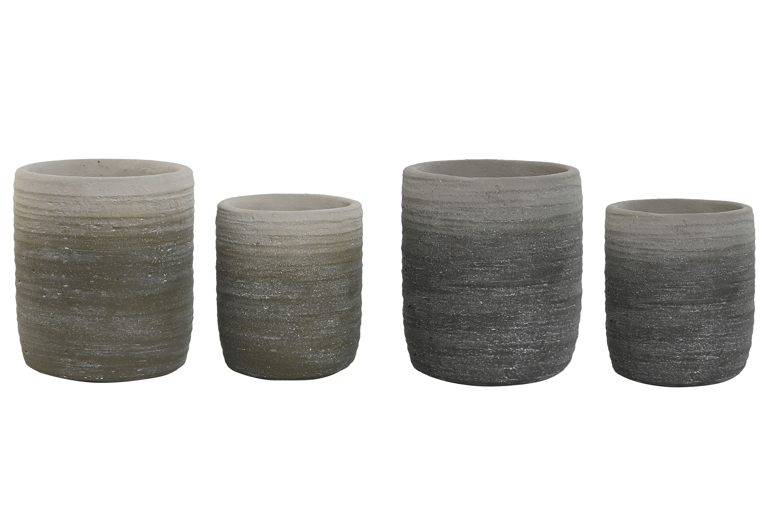 MACETERO SET 2 CEMENTO 17X17X20 DIFUMINADO 2 SURT. - Imagen 2