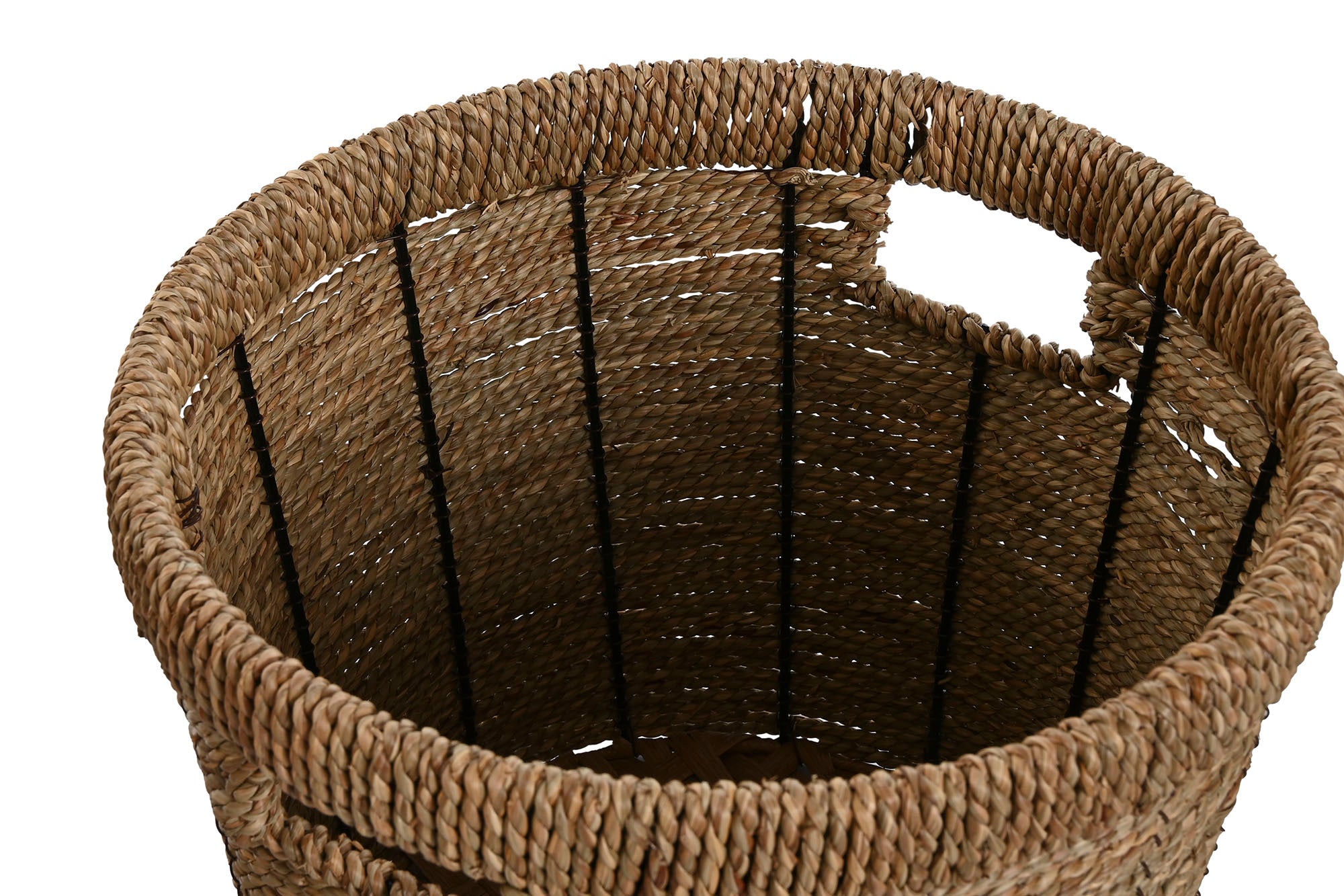 MACETERO SET 3 FIBRA METAL 36X36X29 MARRON - Imagen 1