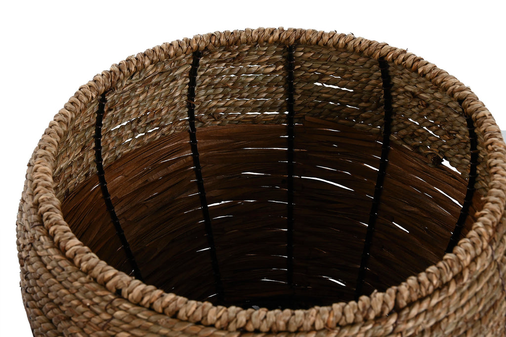 MACETERO SET 3 FIBRA METAL 32X32X23 NATURAL - Imagen 2