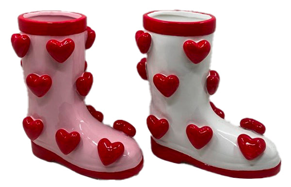 MACETERO DOLOMITE 21X11X22 BOTA CORAZONES 2 SURT. - Imagen 3