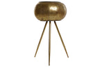 MACETERO METAL 38X38X68 ENVEJECIDO DORADO - Imagen 2