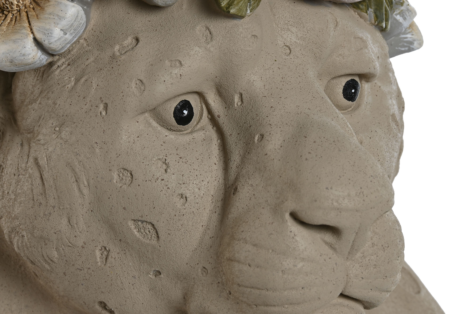 MACETERO MAGNESIA 24X30X42 LEOPARDO FLORES CREMA - Imagen 4