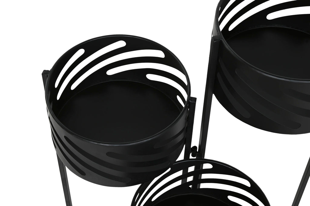 MACETERO METAL 51X23X71 NEGRO - Imagen 2