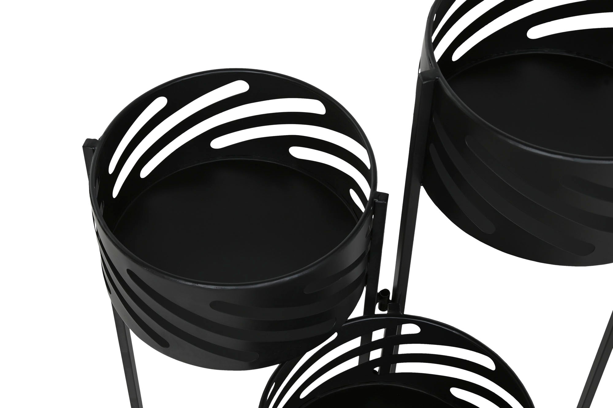 MACETERO METAL 51X23X71 NEGRO - Imagen 2