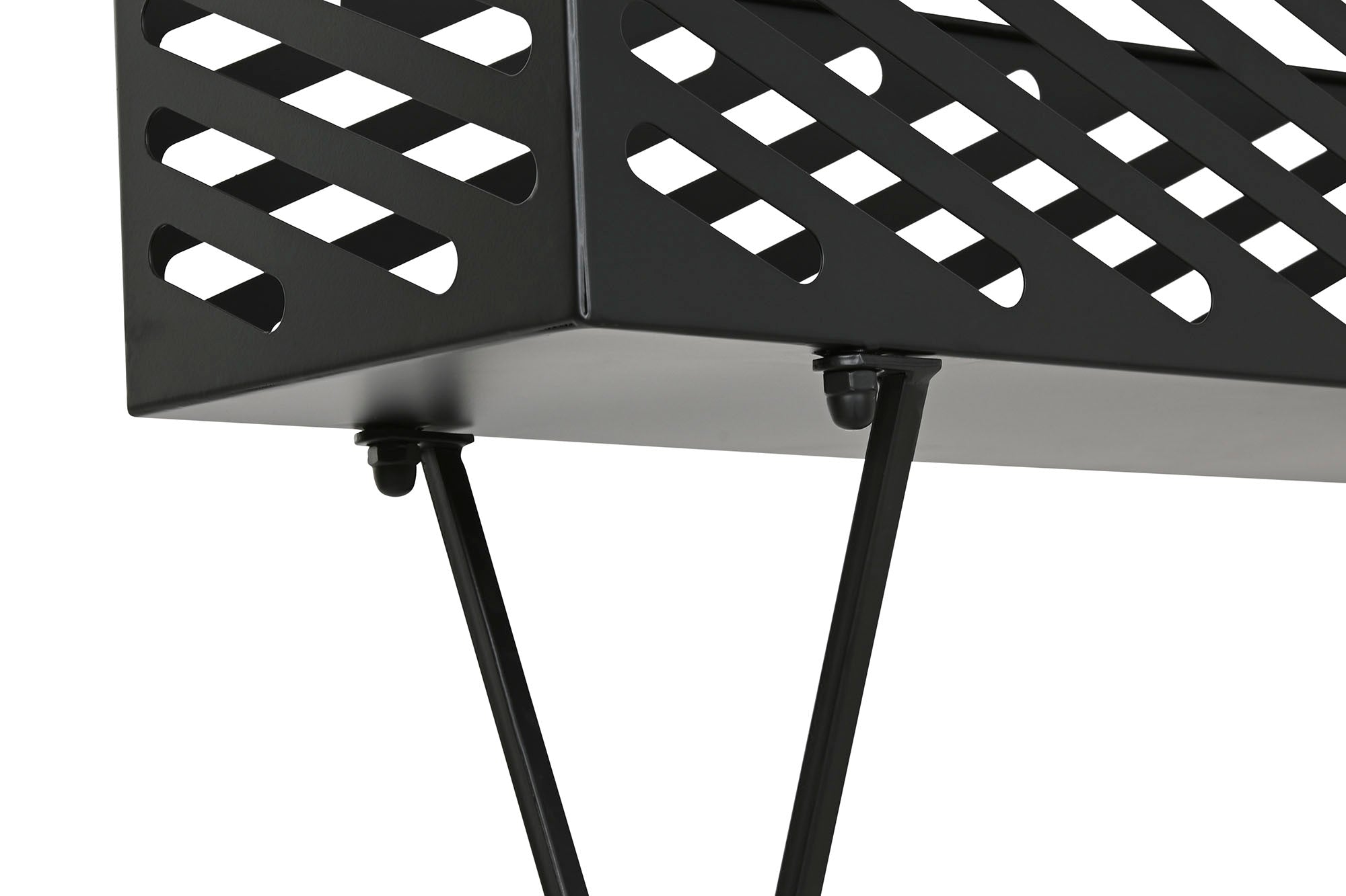 MACETERO METAL 65X20X71 NEGRO - Imagen 2