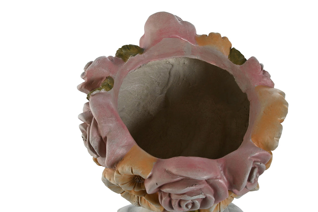 MACETERO MAGNESIA 30X28X43 CHICA FLORES - Imagen 3