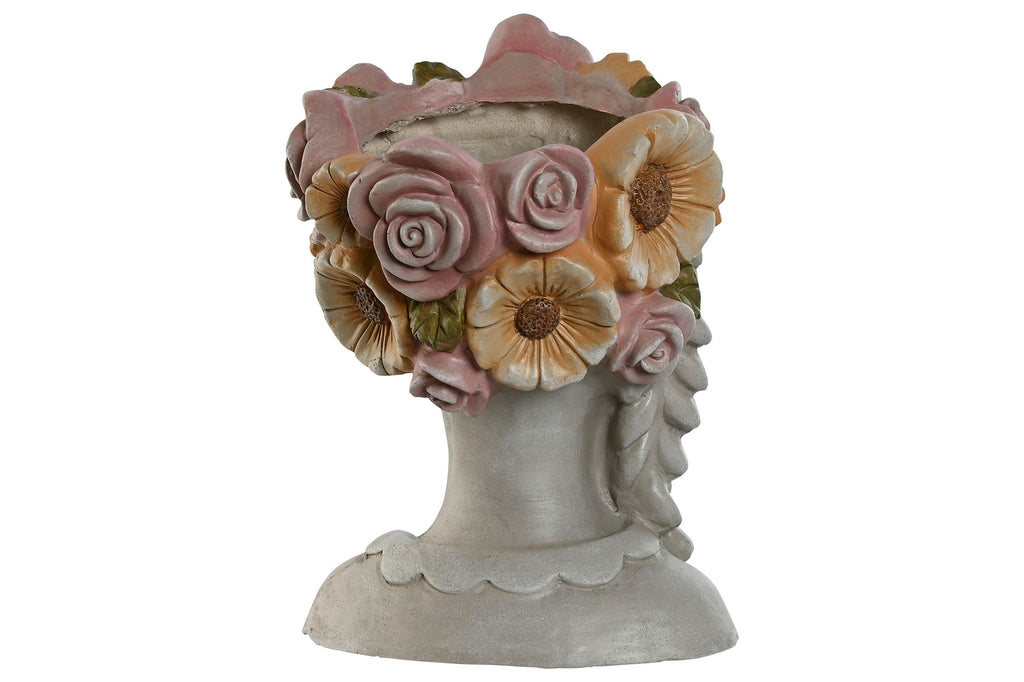 MACETERO MAGNESIA 30X28X43 CHICA FLORES - Imagen 1