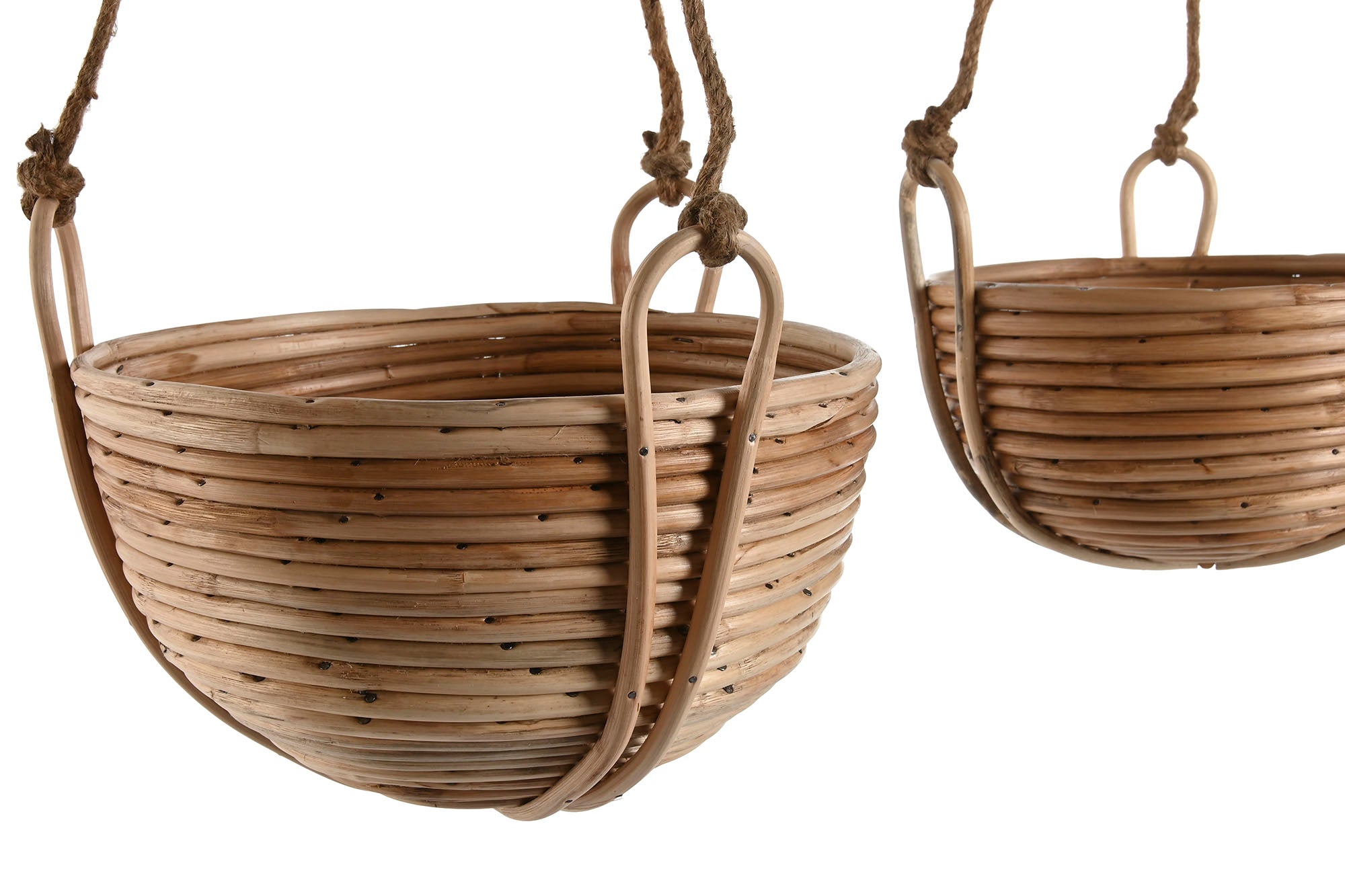 MACETERO SET 3 MIMBRE CUERDA 31X31X23 COLGANTE - Imagen 4