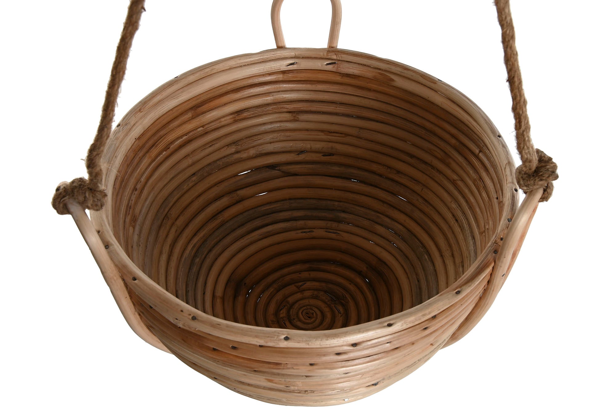 MACETERO SET 3 MIMBRE CUERDA 31X31X23 COLGANTE - Imagen 3