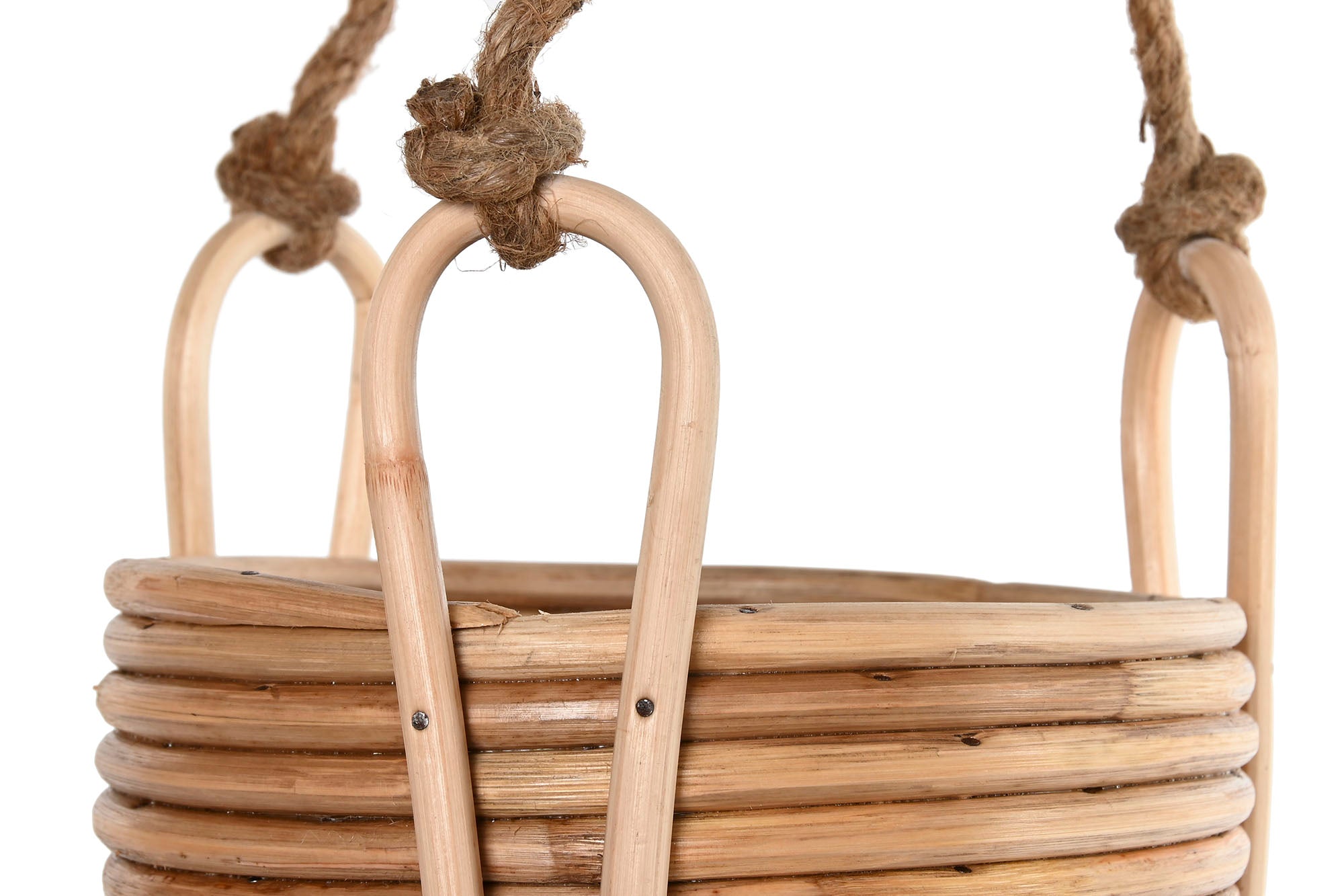 MACETERO SET 3 MIMBRE CUERDA 31X31X23 COLGANTE - Imagen 5