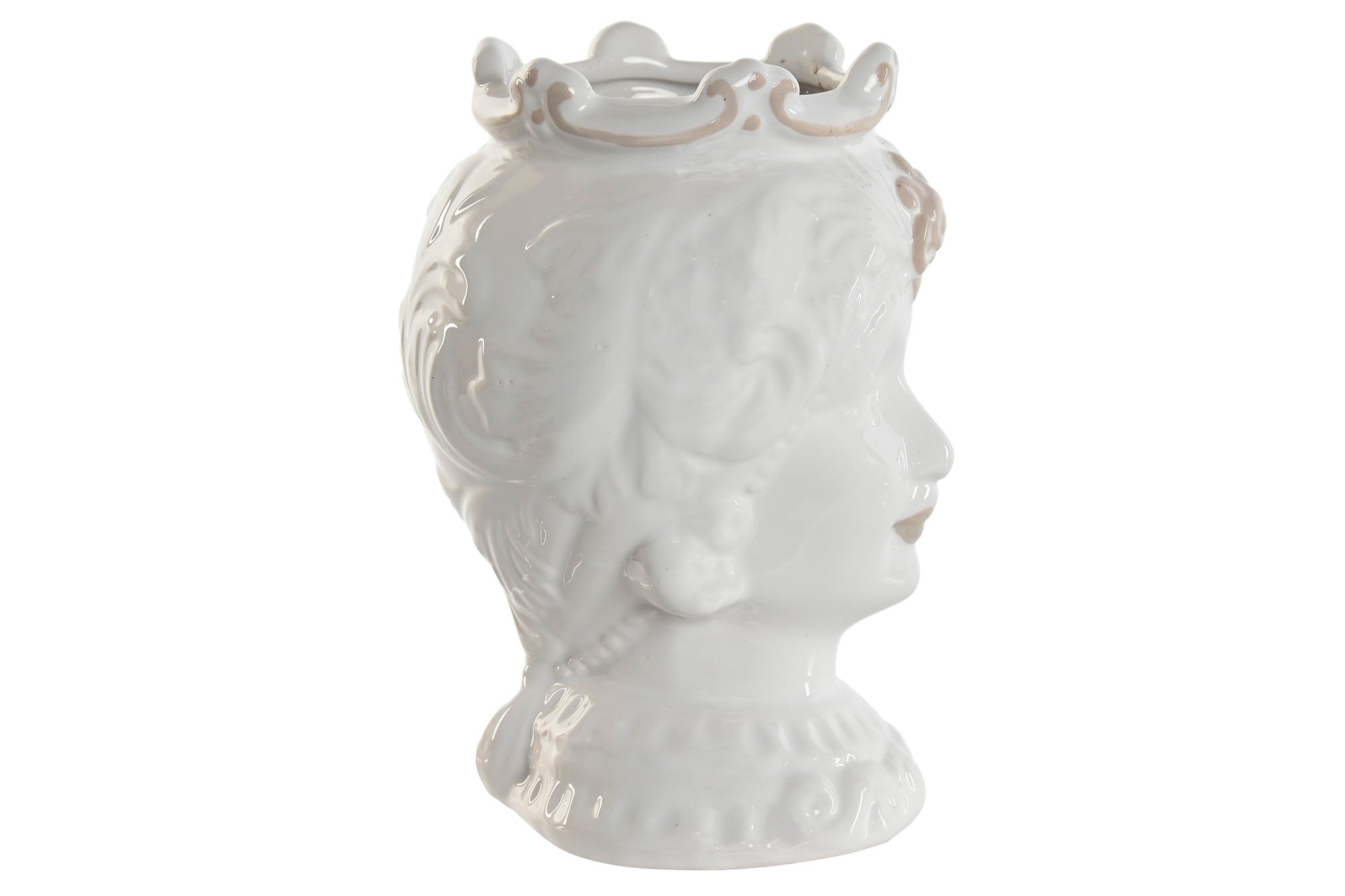 MACETERO PORCELANA 10X10X14,5 CABEZA SICILIANA 2 S - Imagen 3