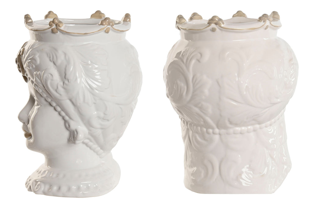 MACETERO PORCELANA 15X15X26,5 CABEZA SICILIANA 2 S - Imagen 1