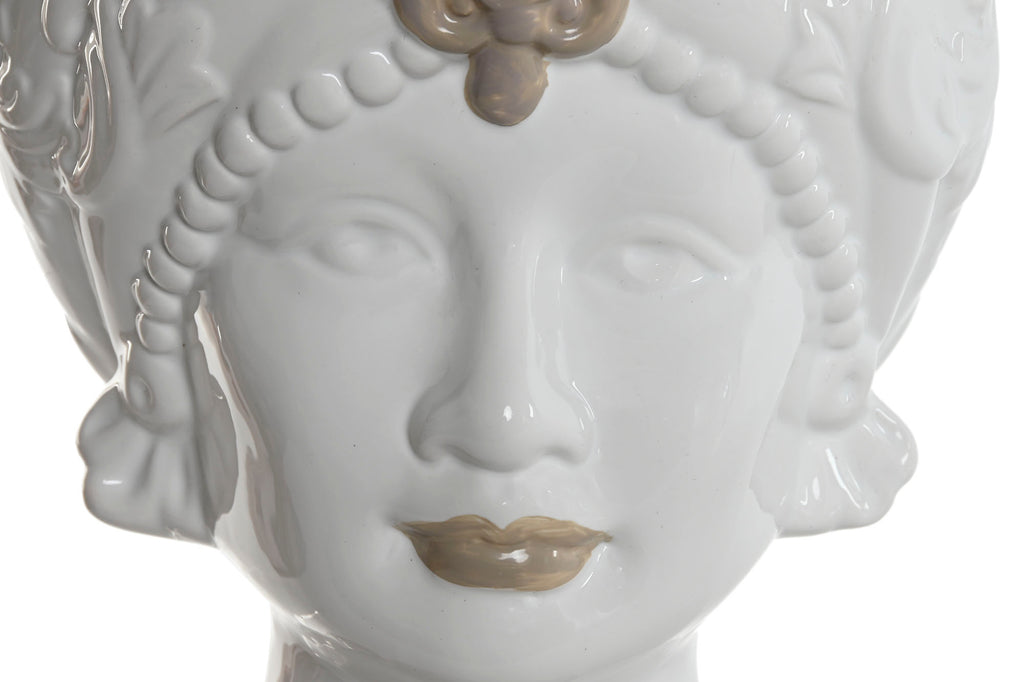 MACETERO PORCELANA 15X15X26,5 CABEZA SICILIANA 2 S - Imagen 2