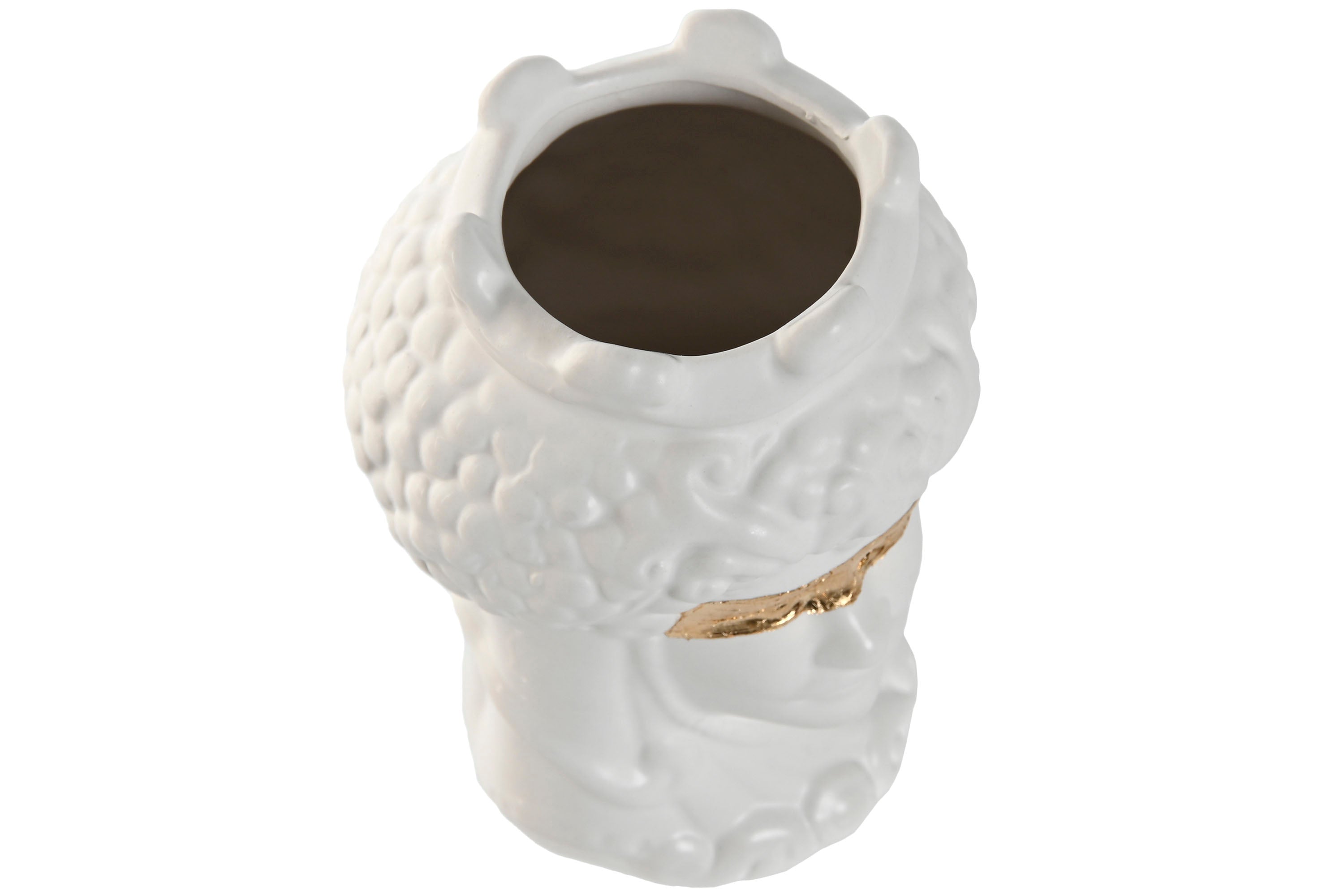 MACETERO PORCELANA 10X10X14 CABEZA SICILIANA 2 SUR - Imagen 4