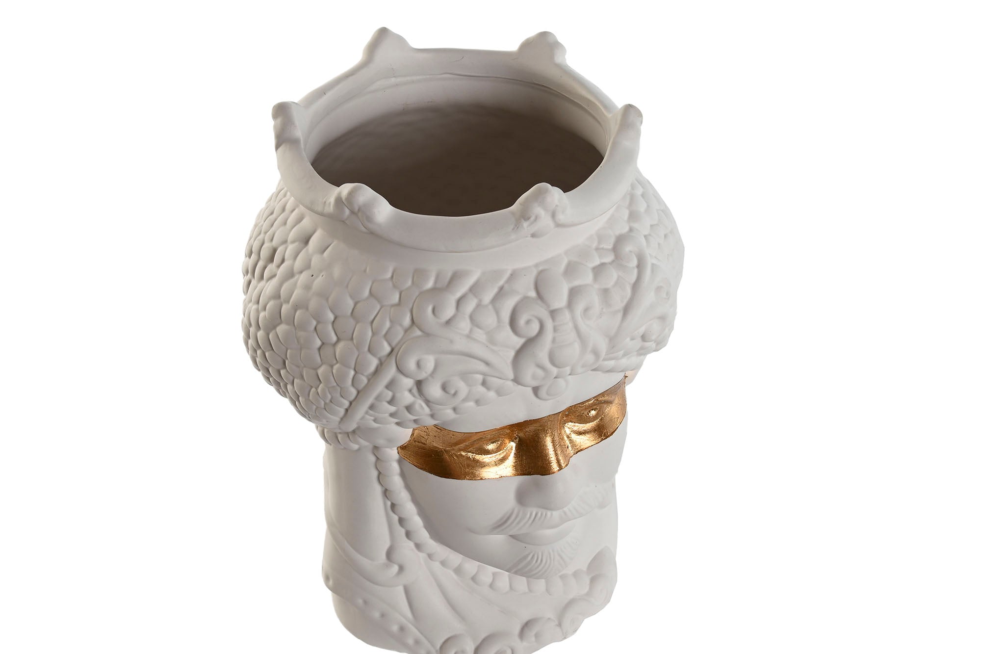 MACETERO PORCELANA 15X15X26,5 CABEZA SICILIANA 2 S - Imagen 4