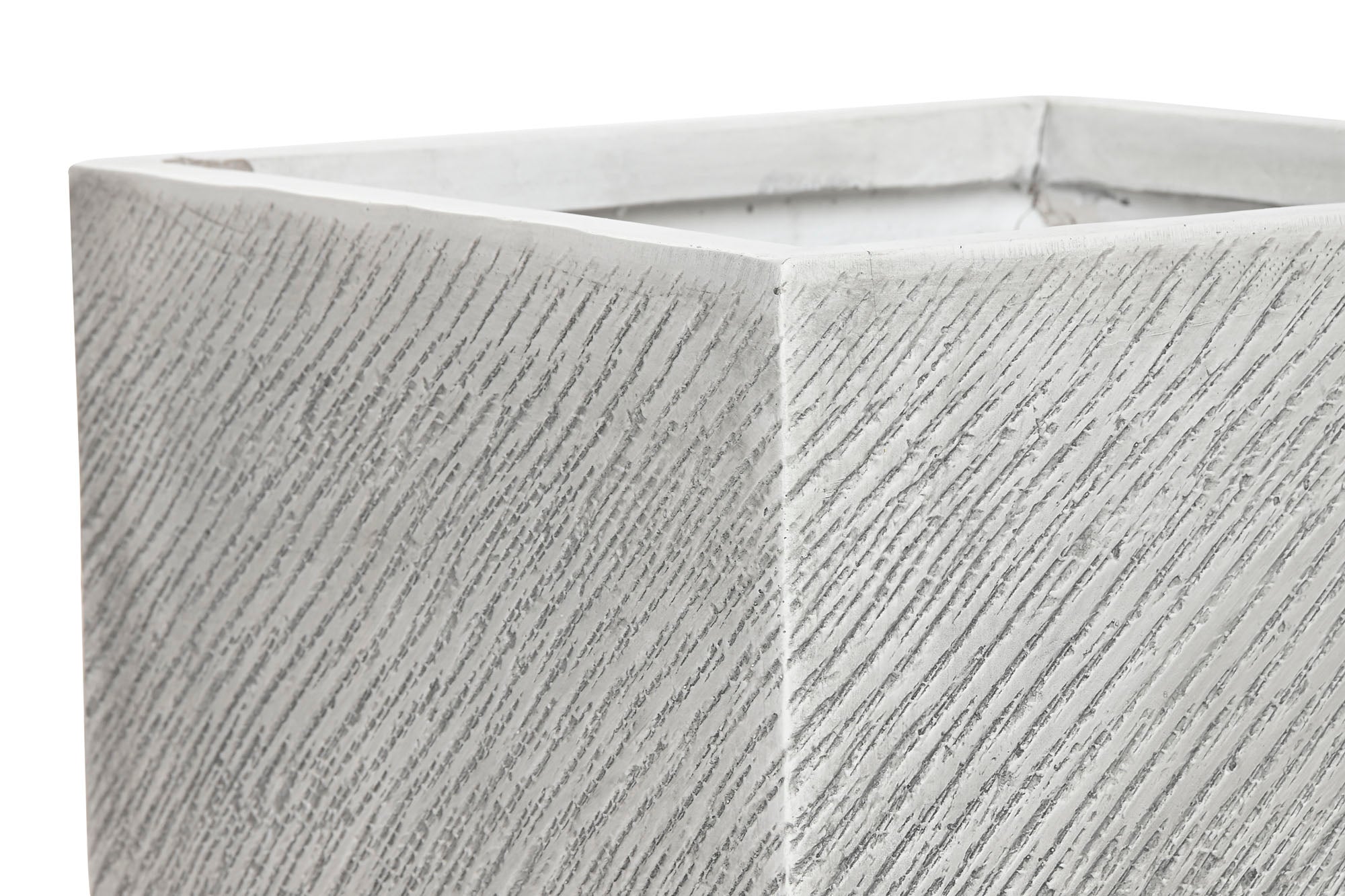 MACETERO SET 4 MAGNESIA 37X37X31,5 -20 ê GRIS - Imagen 1