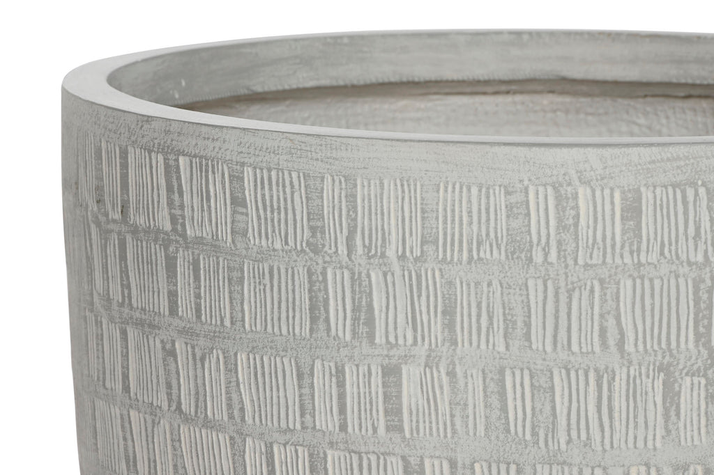 MACETERO SET 4 MAGNESIA 44X44X43 -20ê GRIS - Imagen 1