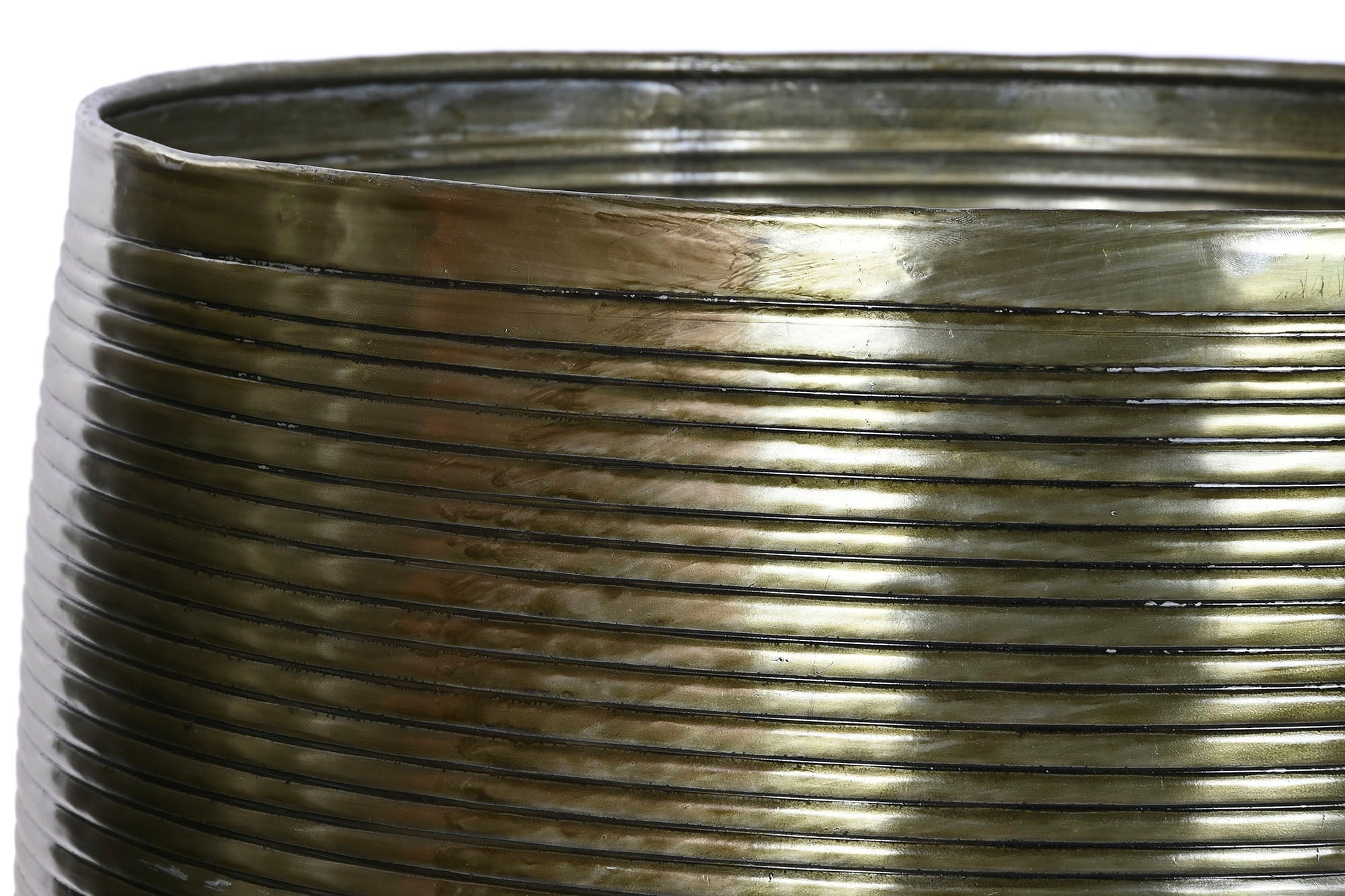 MACETERO SET 5 ALUMINIO 51,5X51,5X91 ENVEJECIDO - Imagen 4