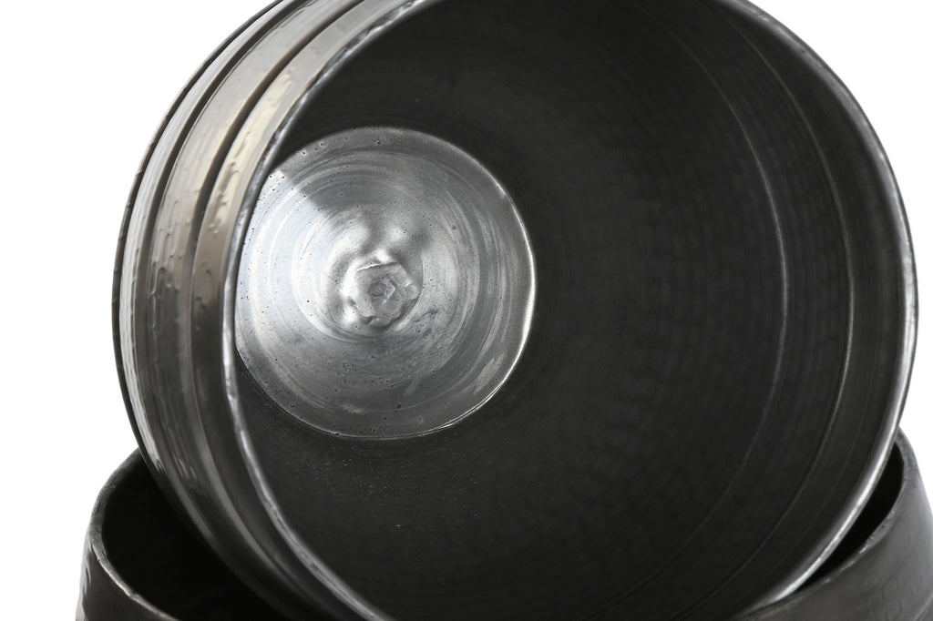 MACETERO SET 3 ALUMINIO 40X40X40,5 GRIS BRILLANTE - Imagen 2