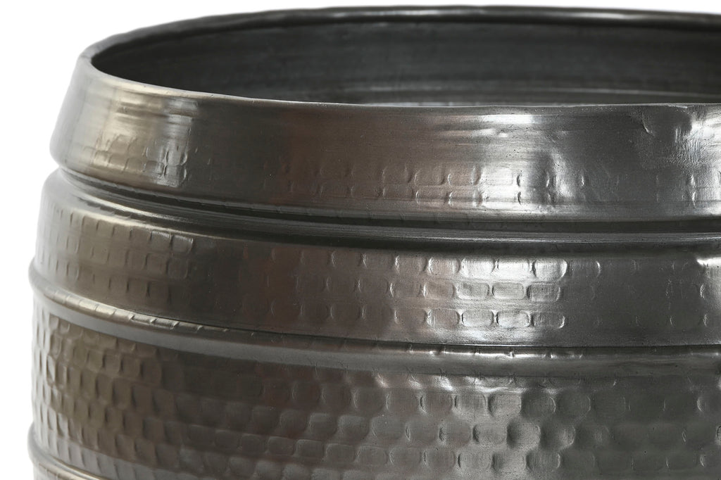 MACETERO SET 3 ALUMINIO 40X40X40,5 GRIS BRILLANTE - Imagen 4