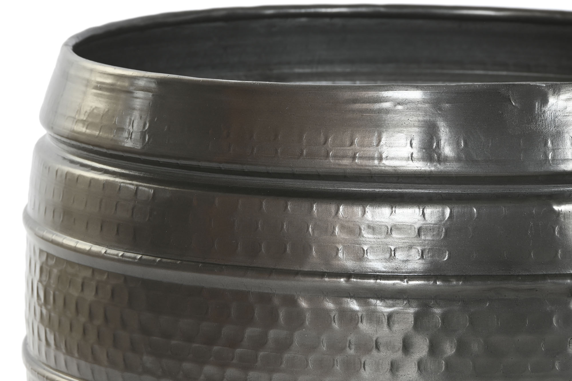 MACETERO SET 3 ALUMINIO 40X40X40,5 GRIS BRILLANTE - Imagen 4