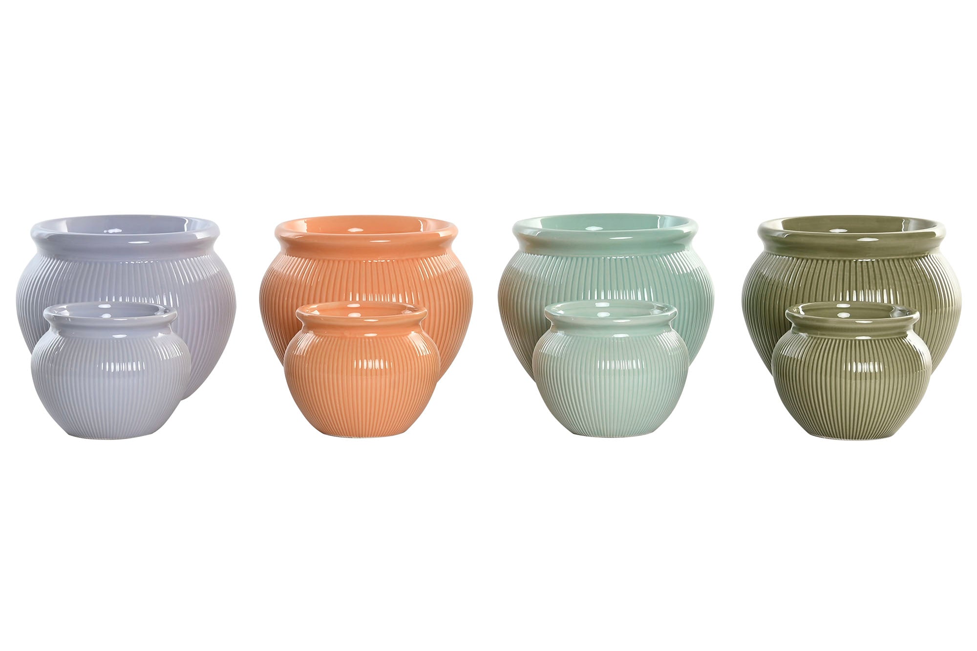 MACETERO SET 2 CERAMICA 18X18X14 4 SURT. - Imagen 3