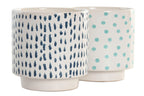 MACETERO SET 3 CERAMICA 14X14X14 PINCELADAS 2 SURT - Imagen 4