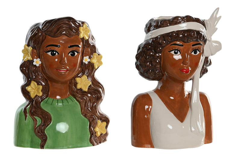 MACETERO CERAMICA 25X18X33,5 CHICA 2 SURT. - Imagen 1