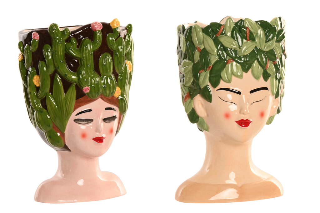 MACETERO CERAMICA 19X18X29 CHICA 2 SURT. - Imagen 1