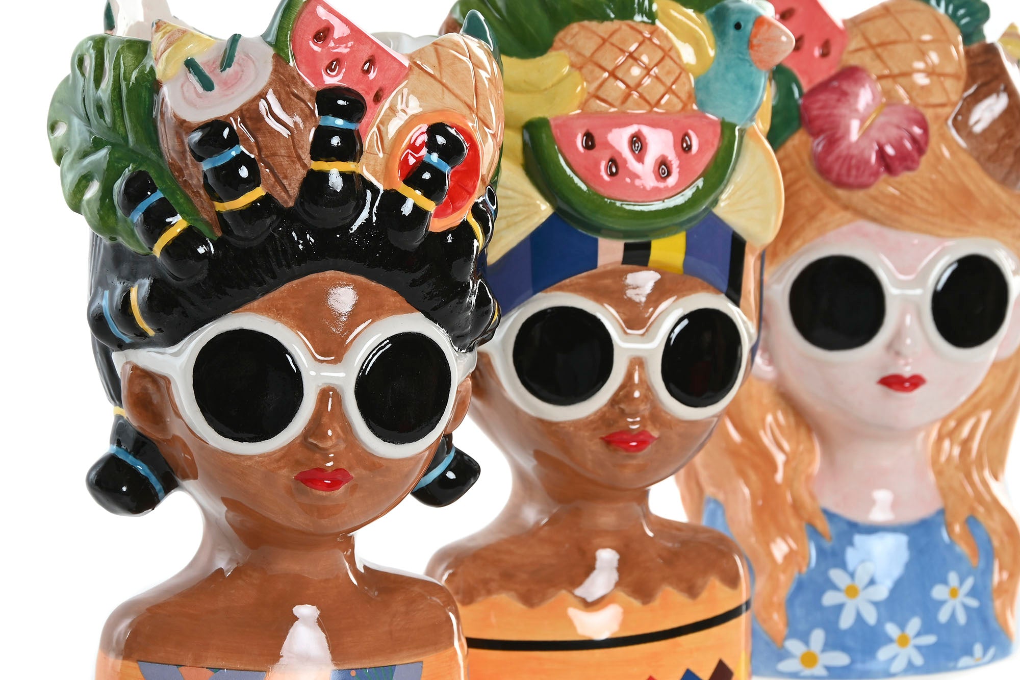 MACETERO CERAMICA 10X8X18 CHICA 3 SURT. - Imagen 3