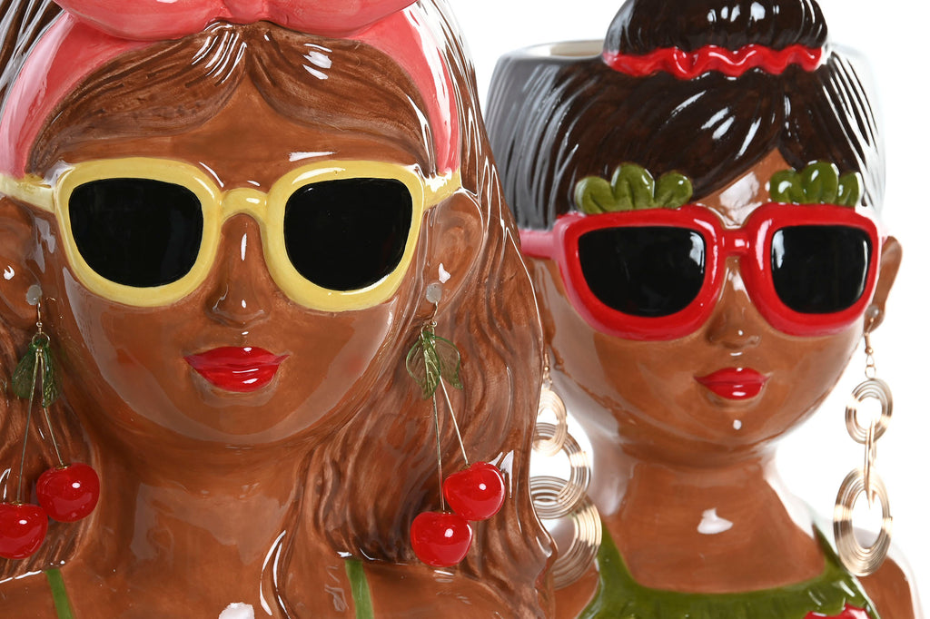 MACETERO CERAMICA 22X14X25 CHICA 2 SURT. - Imagen 1