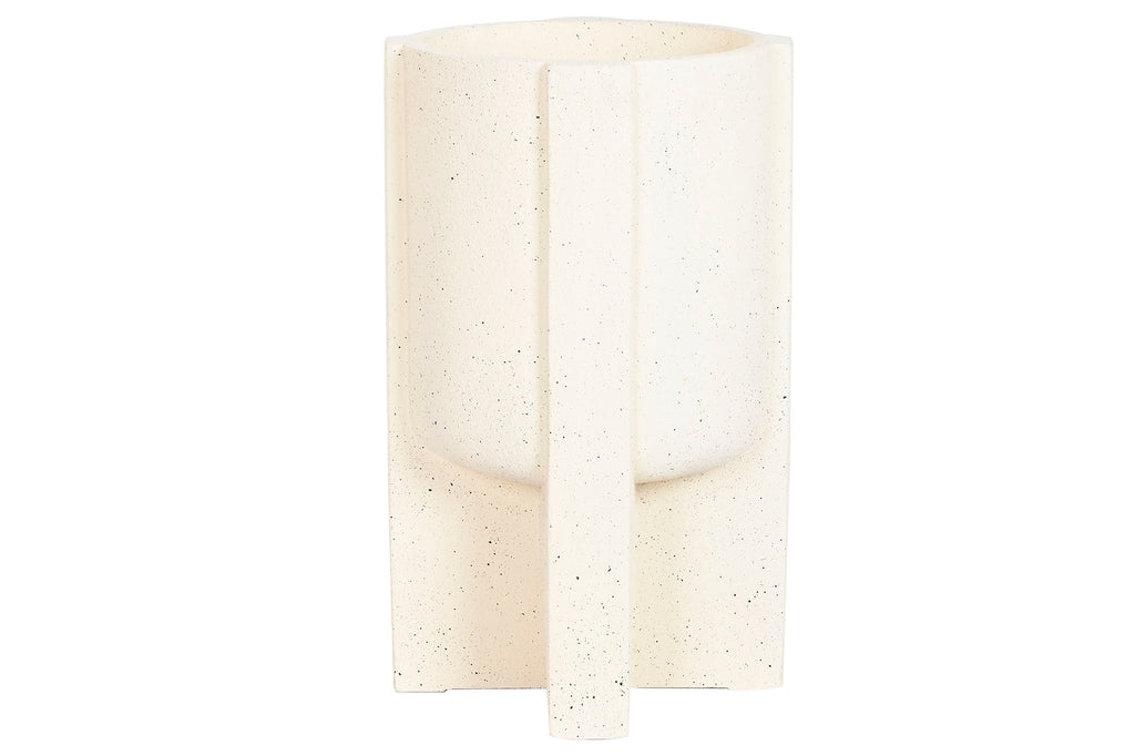 MACETERO MAGNESIA 37X37X61 RUGOSO CRUDO - Imagen 3