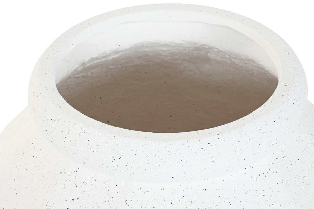 MACETERO MAGNESIA 43X43X80 RUGOSO BLANCO ROTO - Imagen 3