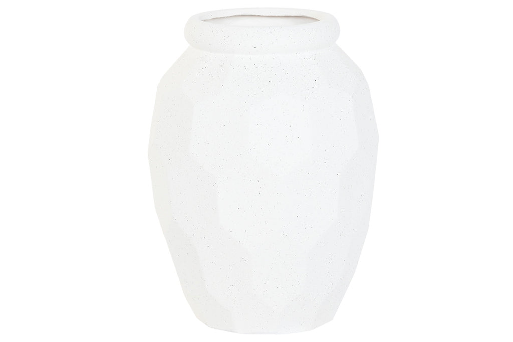 MACETERO MAGNESIA 43X43X80 RUGOSO BLANCO ROTO - Imagen 2