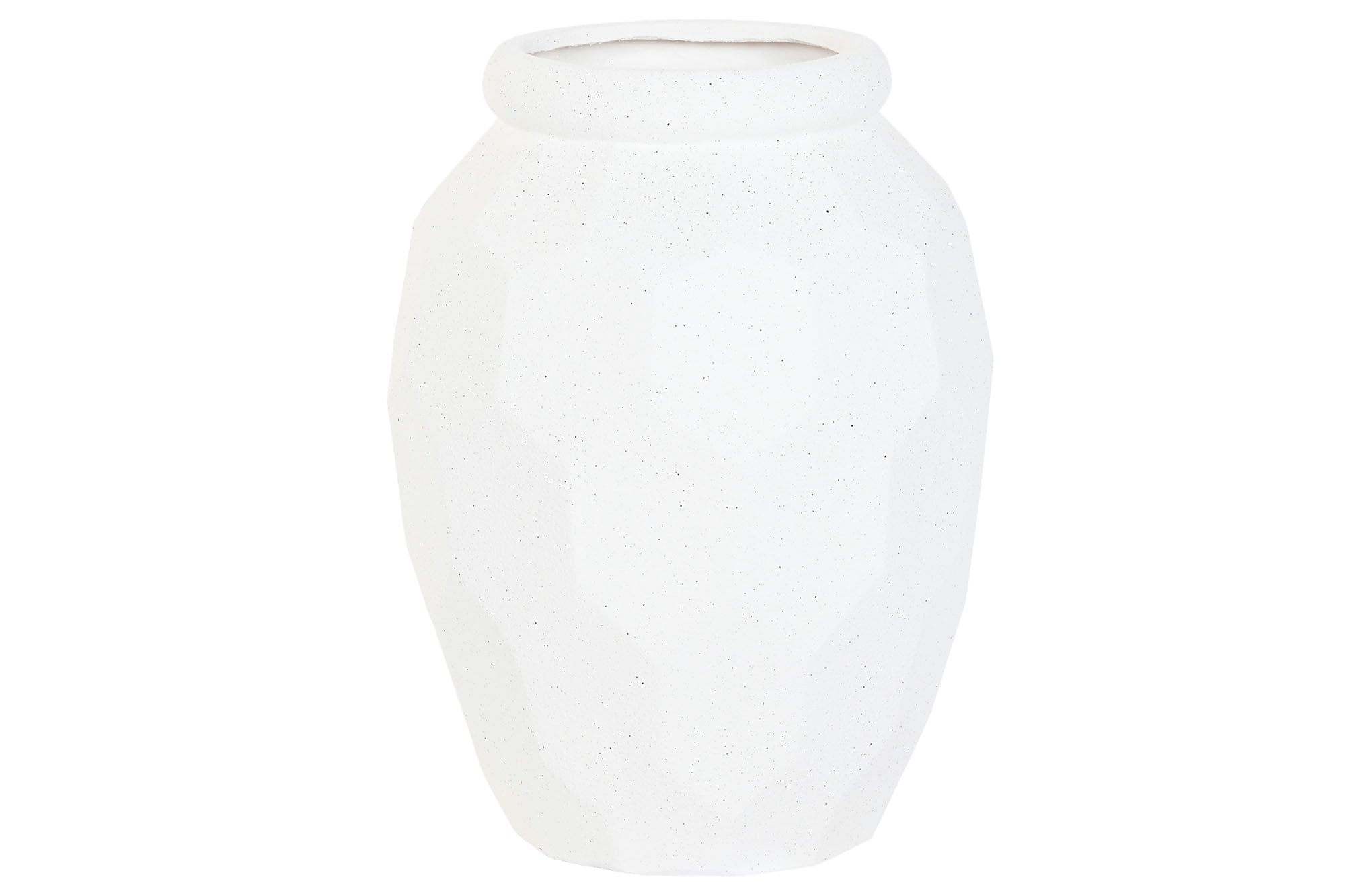 MACETERO MAGNESIA 43X43X80 RUGOSO BLANCO ROTO - Imagen 2