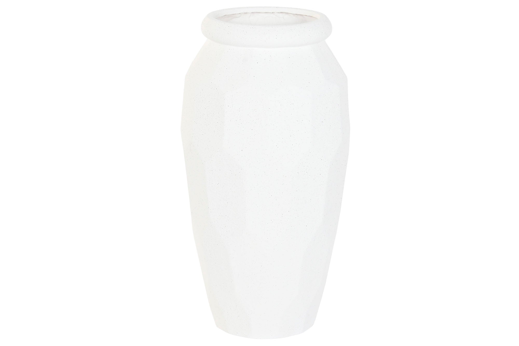 MACETERO MAGNESIA 47X47X61 RUGOSO BLANCO ROTO - Imagen 3