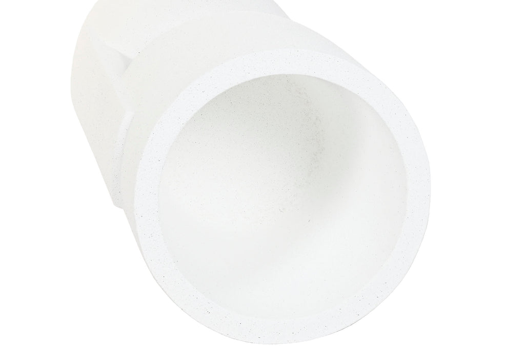 MACETERO MAGNESIA 38X38X91 RUGOSO BLANCO ROTO - Imagen 3