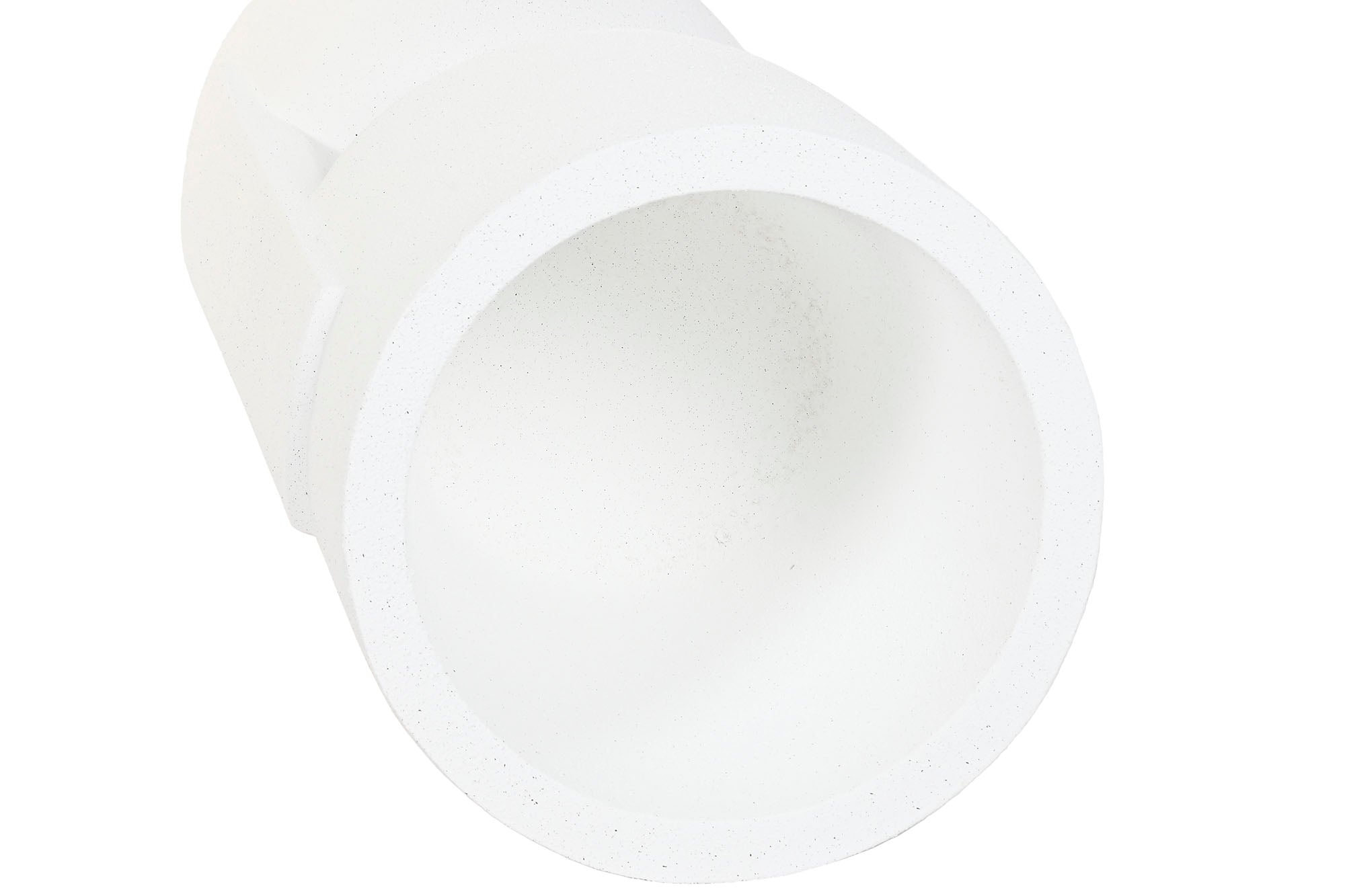 MACETERO MAGNESIA 38X38X91 RUGOSO BLANCO ROTO - Imagen 3